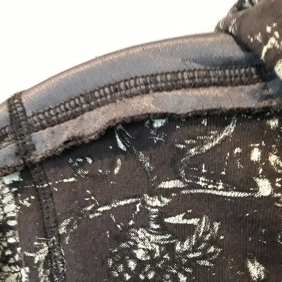 Miss Me brown tan floral hooded zip sweatshirt - Picture 5 of 10